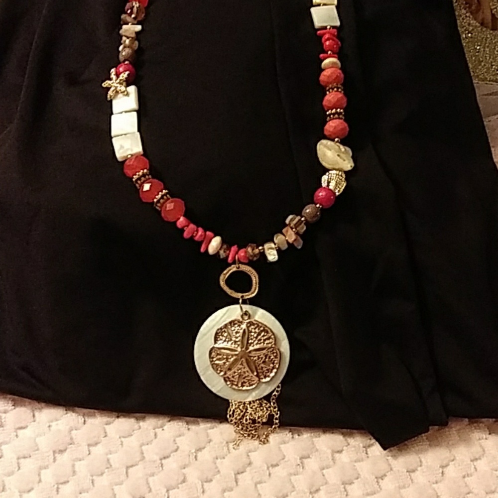 3 for $21 Summer time coral colors seashells